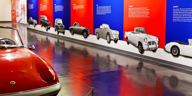 British Invasion environment at LeMay: America's Car Museum